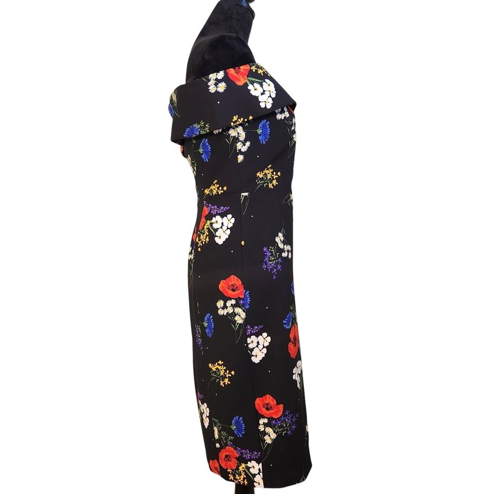 CALVIN KLEIN NWT Floral Off the Shoulder Dress, Size 8 - Picture 3 of 16
